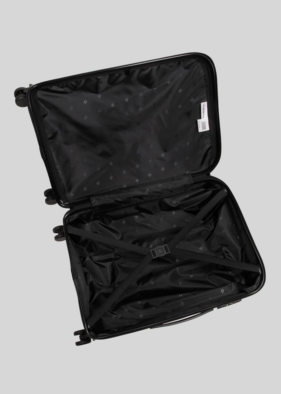 IT Luggage Black Hard Suitcase
