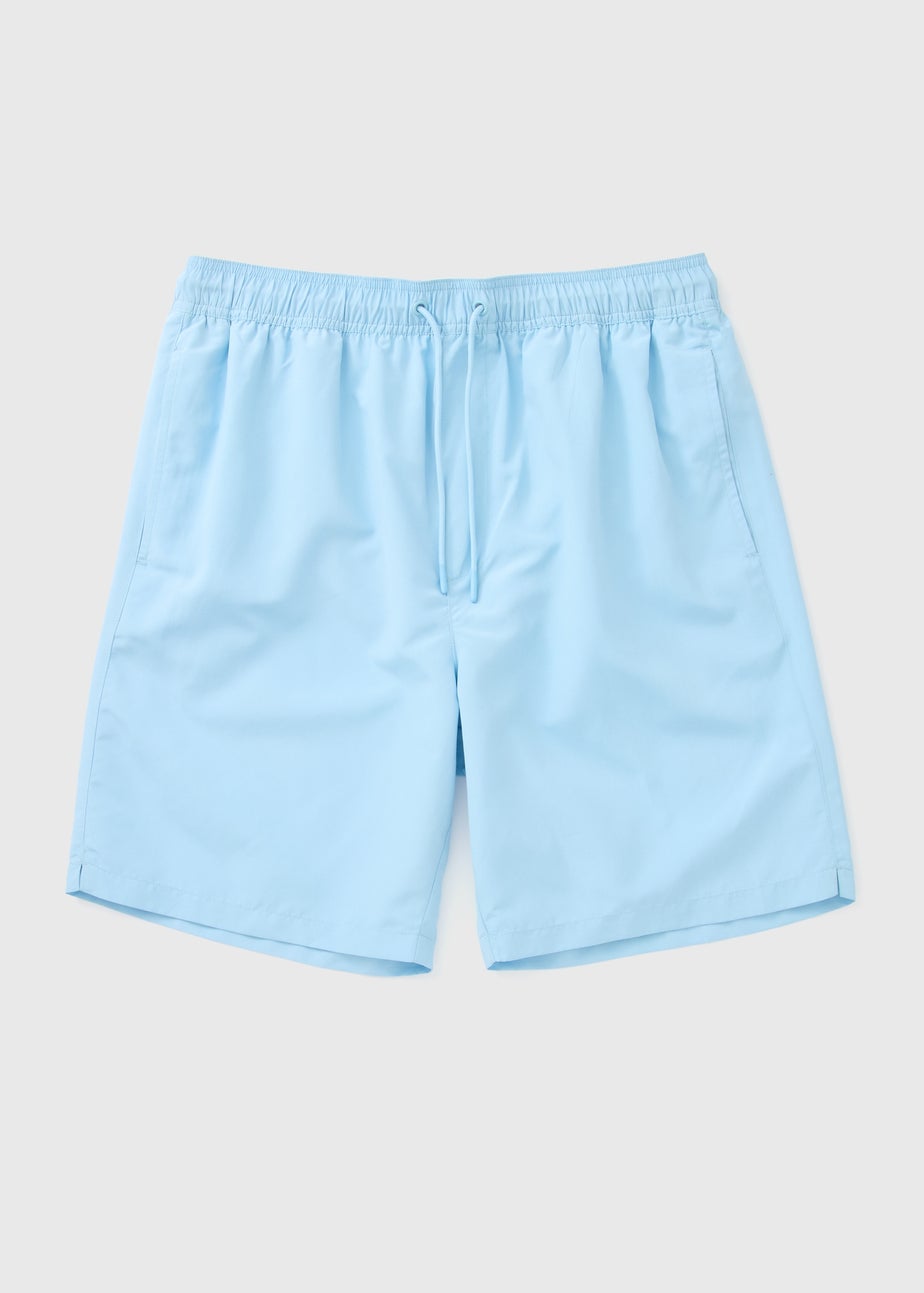 Light Blue Long Swim Shorts