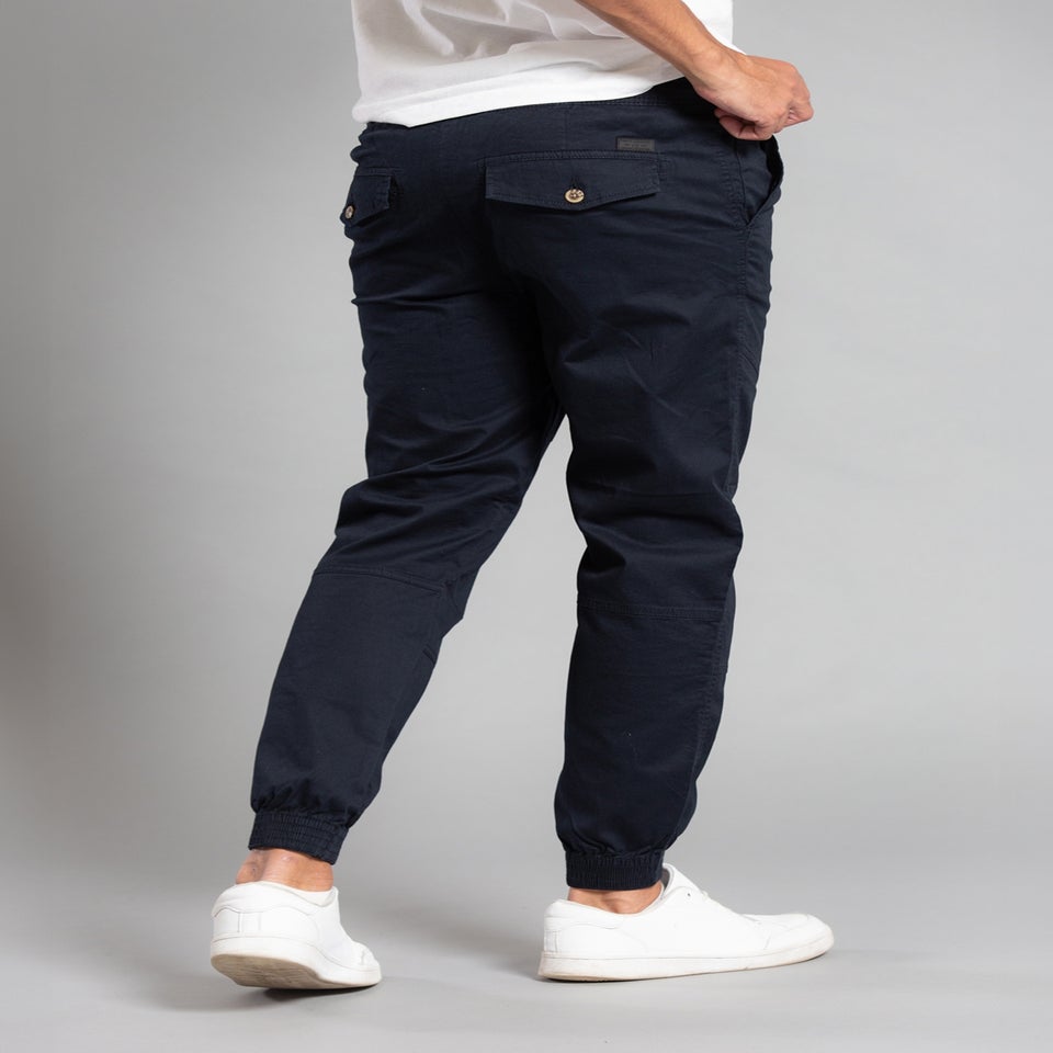 Tokyo Laundry Navy Cotton Cuffed Trouser