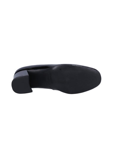 Hush Puppies Black Alicia Patent Court Shoe