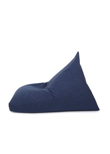 Kaikoo Blue Boucle Urban Seat Lounger with PVC Handle