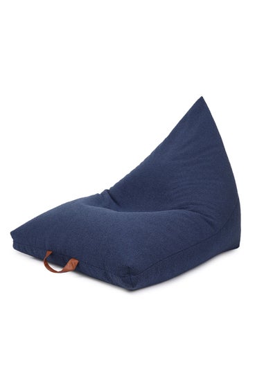 Kaikoo Blue Boucle Urban Seat Lounger with PVC Handle