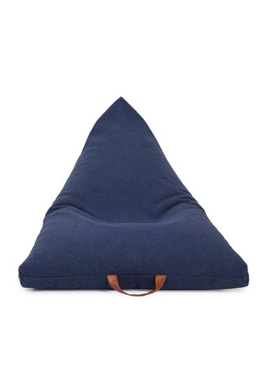 Kaikoo Blue Boucle Urban Seat Lounger with PVC Handle