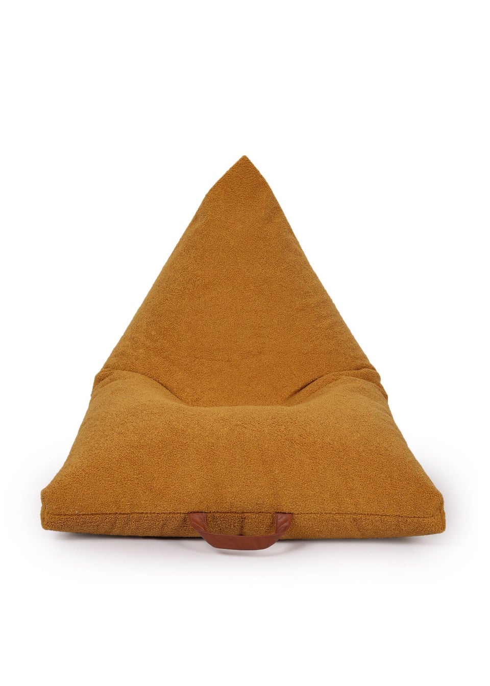 Kaikoo Mustard Boucle Urban Seat Lounger with PVC Handle