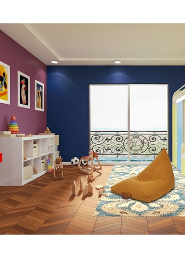 Kaikoo Mustard Boucle Urban Seat Lounger with PVC Handle