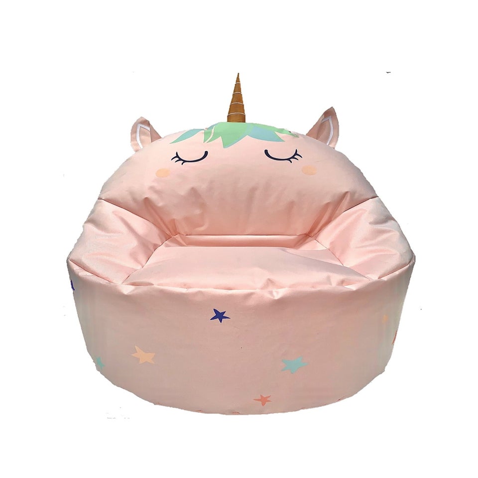 Kaikoo Pink Unicorn Beanbag