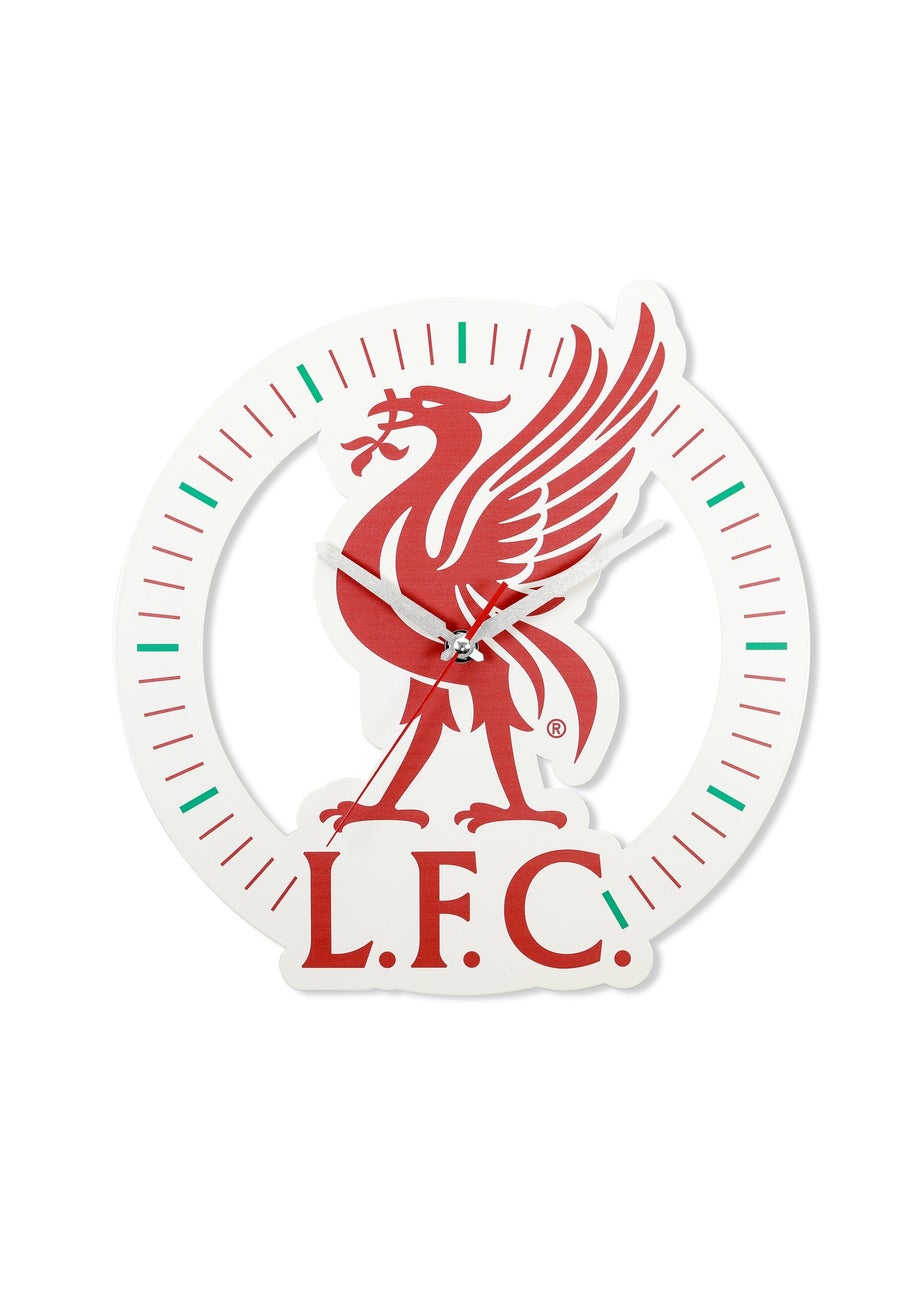Official Liverpool Football Club Red & White Wall Clock