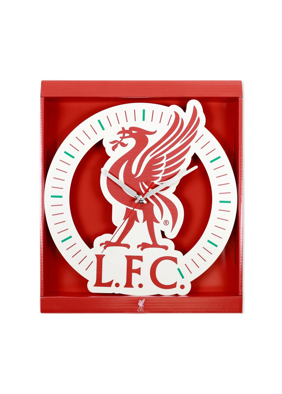 Official Liverpool Football Club Red & White Wall Clock