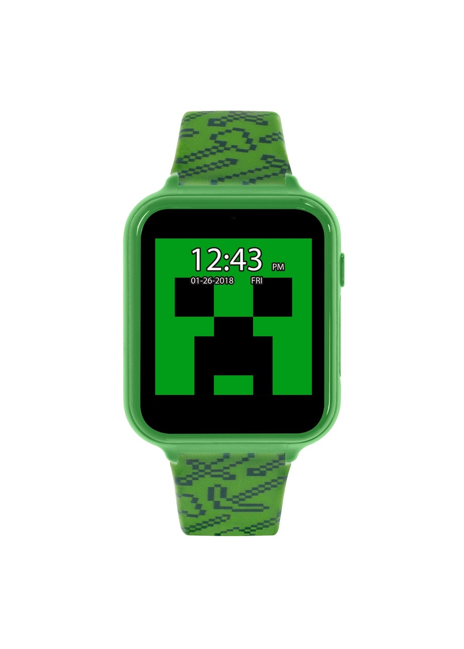 Disney Minecraft Green Silicon Strap Watch