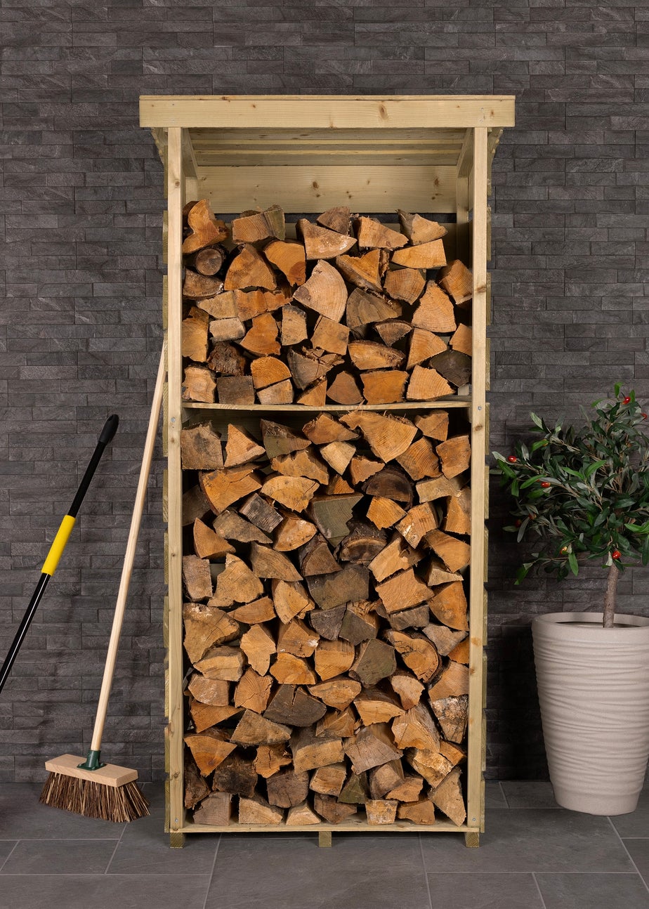 Charles Bentley FSC Certified Wooden Single Tall Log Store