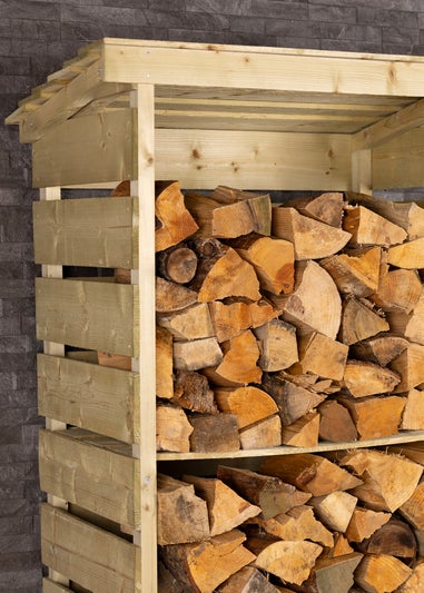 Charles Bentley FSC Certified Wooden Single Tall Log Store