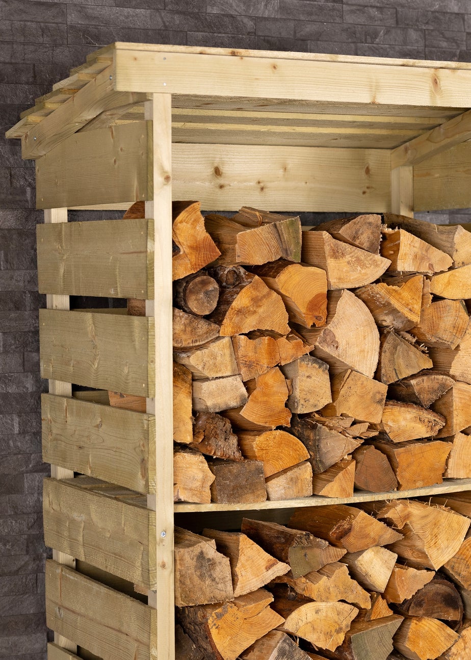 Charles Bentley FSC Certified Wooden Single Tall Log Store