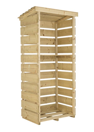 Charles Bentley FSC Certified Wooden Single Tall Log Store