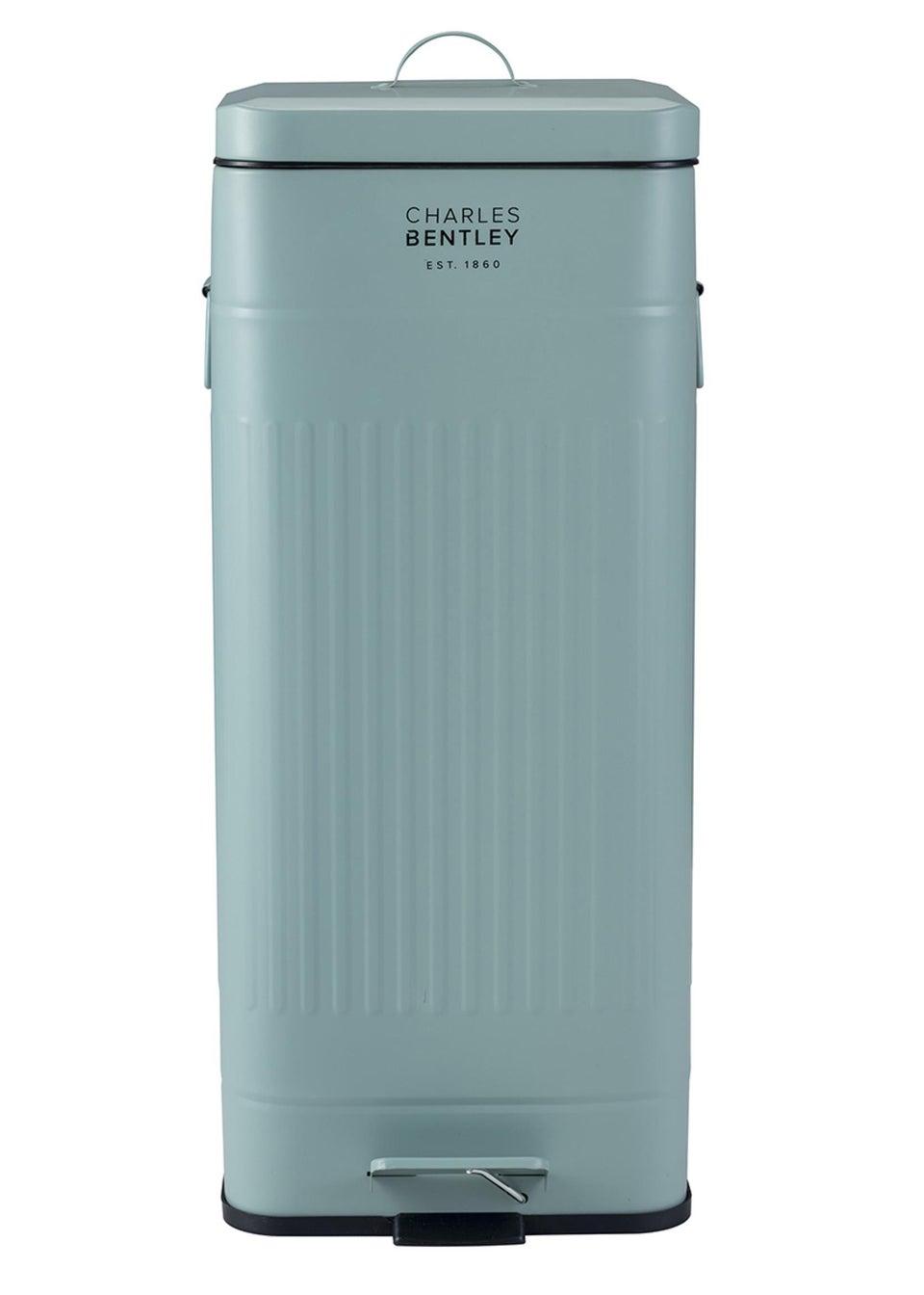 Charles Bentley Heritage Green Square Retro Kitchen Pedal Bin
