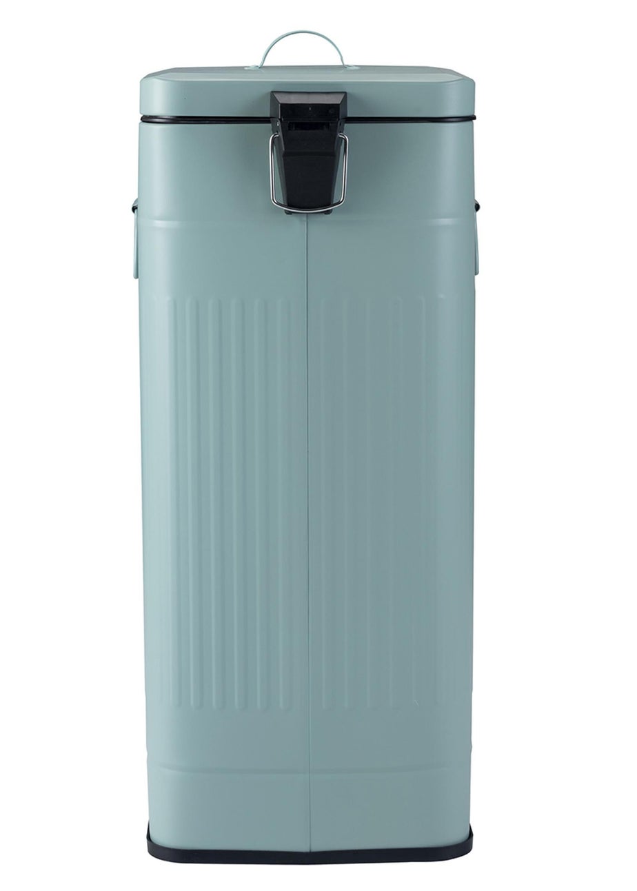 Charles Bentley Heritage Green Square Retro Kitchen Pedal Bin