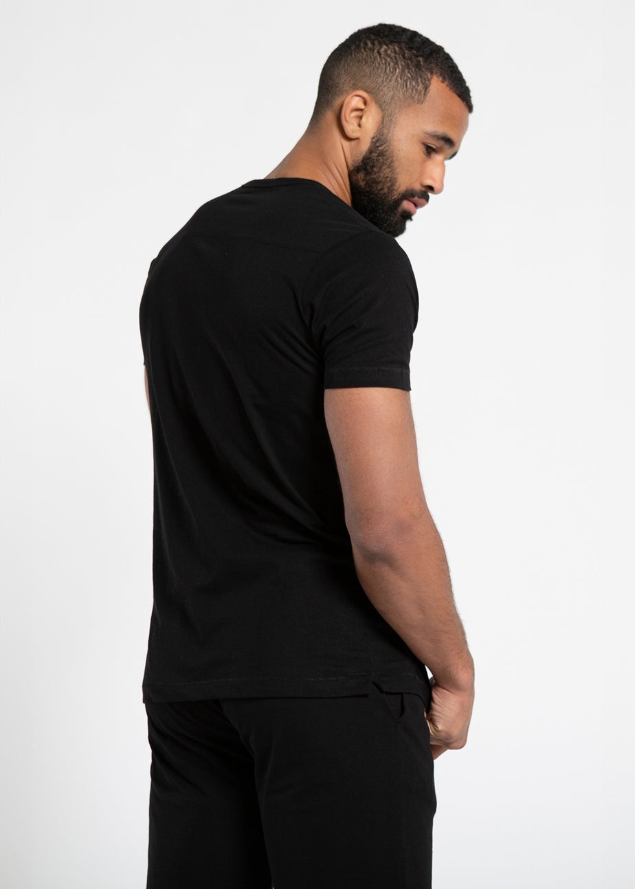 French Connection Black Cotton T-Shirts Pack of 3