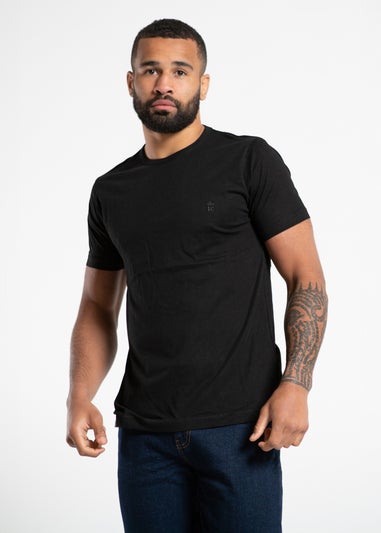 French Connection Black Cotton T-Shirts Pack of 3