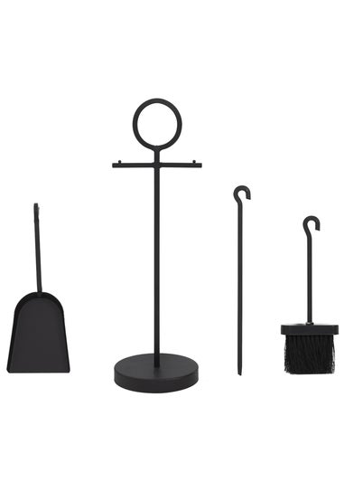 Charles Bentley Elm Fireside Companion Set