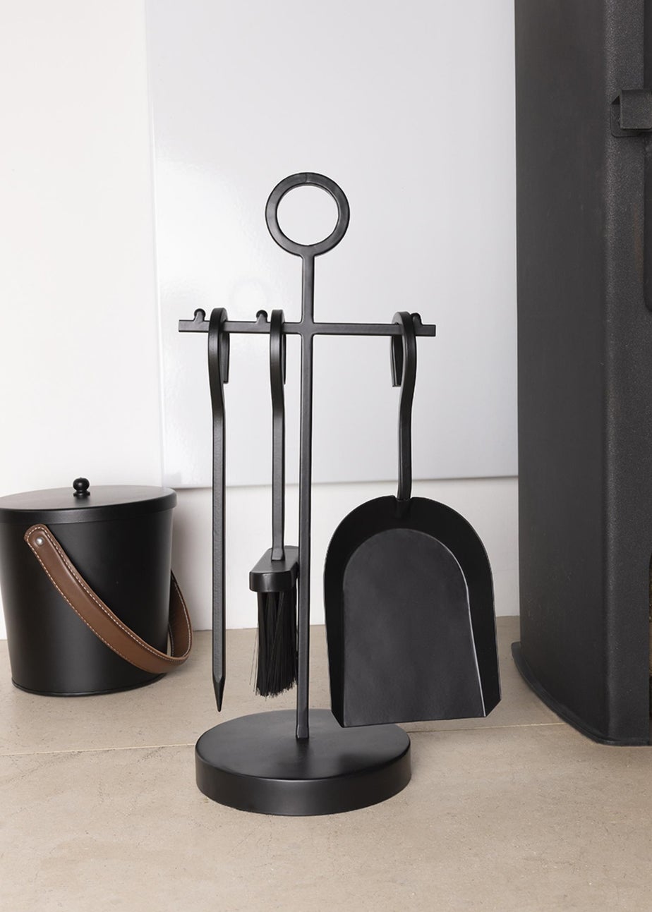 Charles Bentley Elm Fireside Companion Set