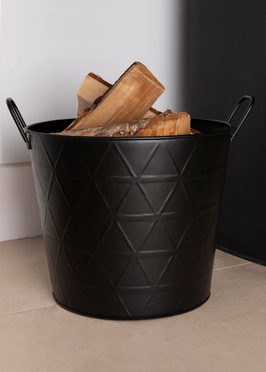 Charles Bentley Yew Small Fireside Log Bucket
