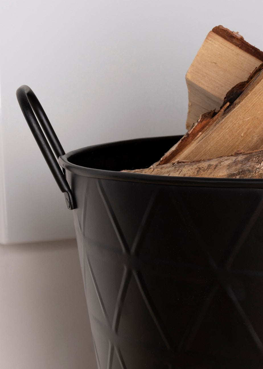 Charles Bentley Yew Small Fireside Log Bucket