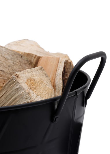 Charles Bentley Yew Small Fireside Log Bucket