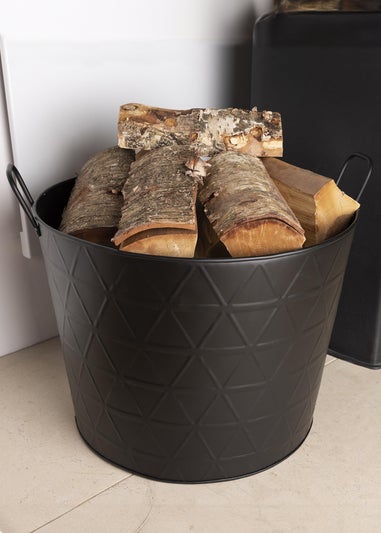 Charles Bentley Yew Small Fireside Log Bucket