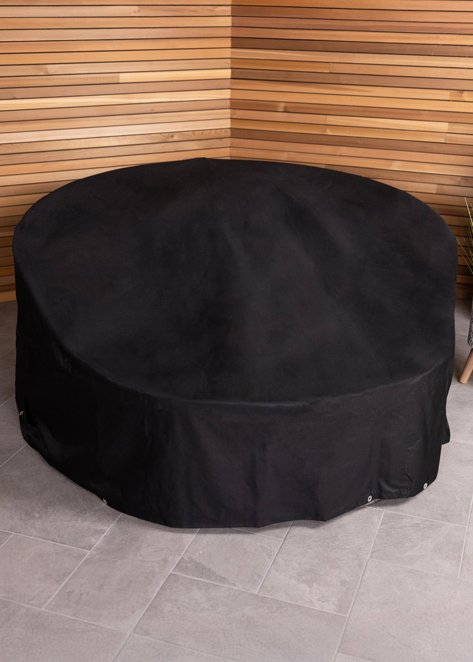 Charles Bentley Black Deluxe Rattan Day Bed Cover