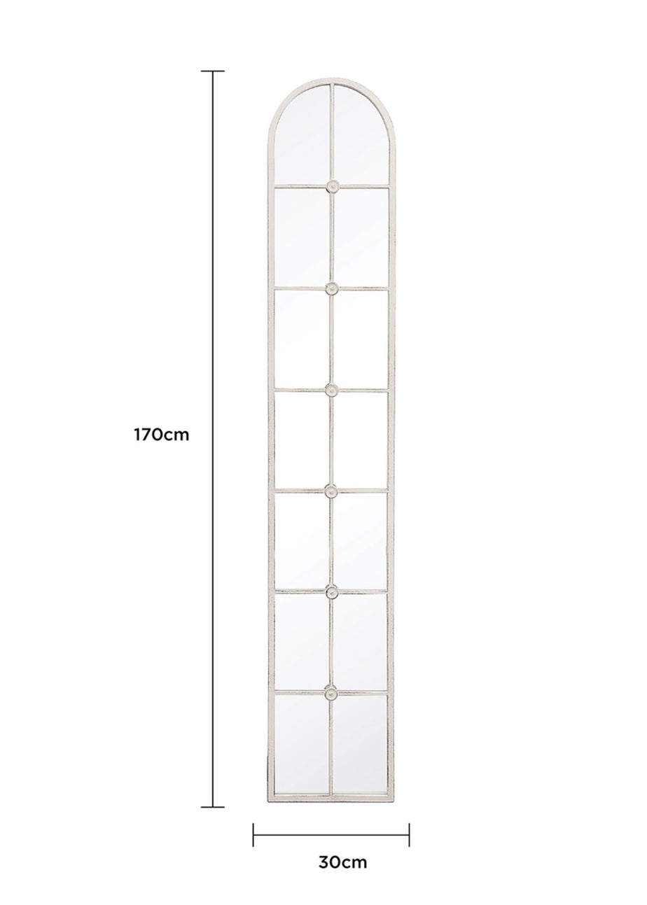 Charles Bentley San Marino Arch Mirror in White