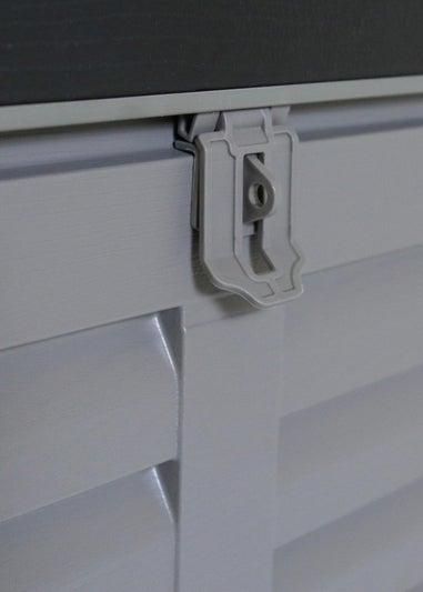 Charles Bentley 490L Grey and Black Outdoor Plastic Storage Box