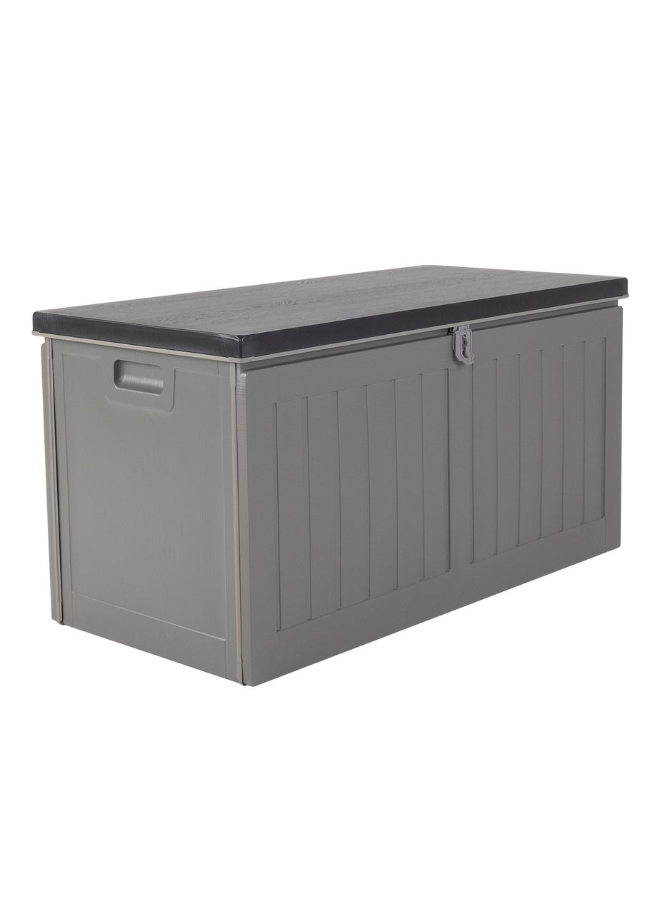 Charles Bentley 190L Grey Outdoor Plastic Storage Box