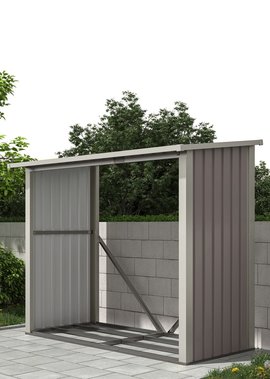 Charles Bentley Metal Log Wood Store Shed