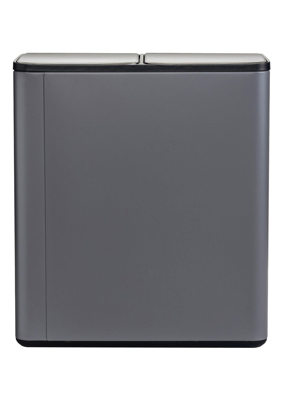 Charles Bentley Double Compartment Grey Kitchen Bin