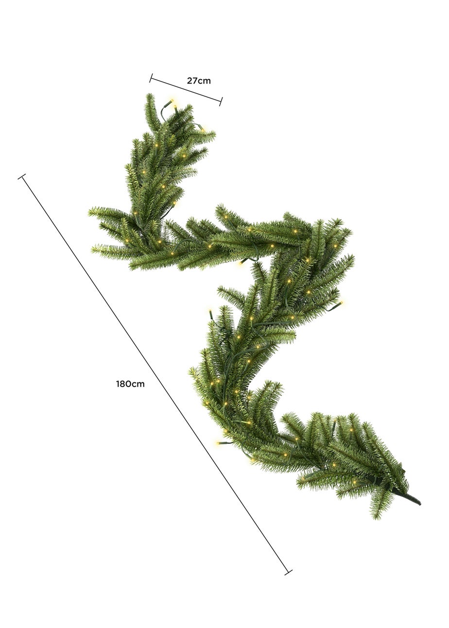 Charles Bentley Faux Pre-Lit Decorative Christmas Garland