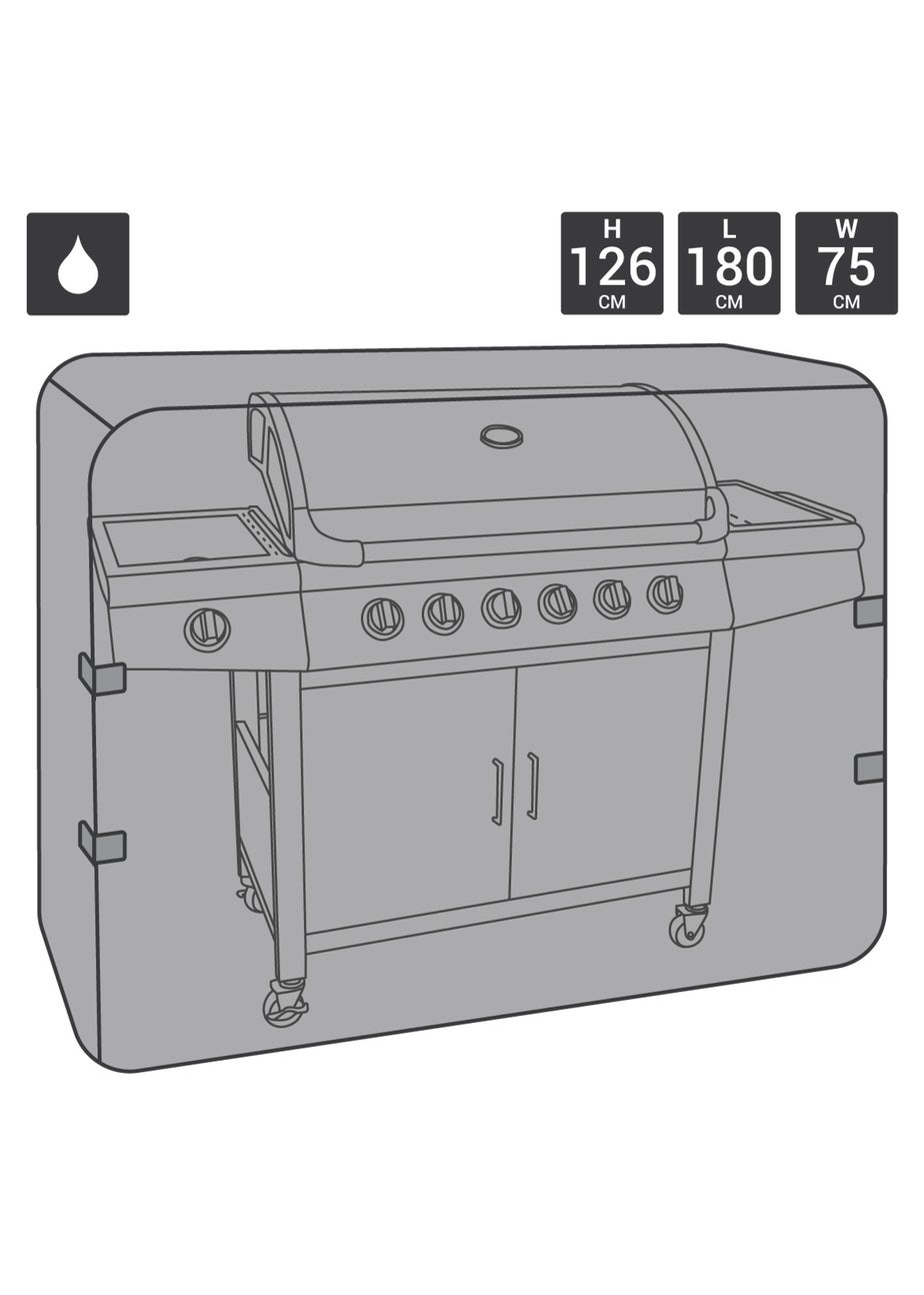 Charles Bentley BBQ Waterproof Gas Charcoal Premium BBQ Cover Extra Large (6-7 Burner)