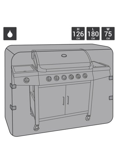 Charles Bentley BBQ Waterproof Gas Charcoal Premium BBQ Cover Extra Large (6-7 Burner)
