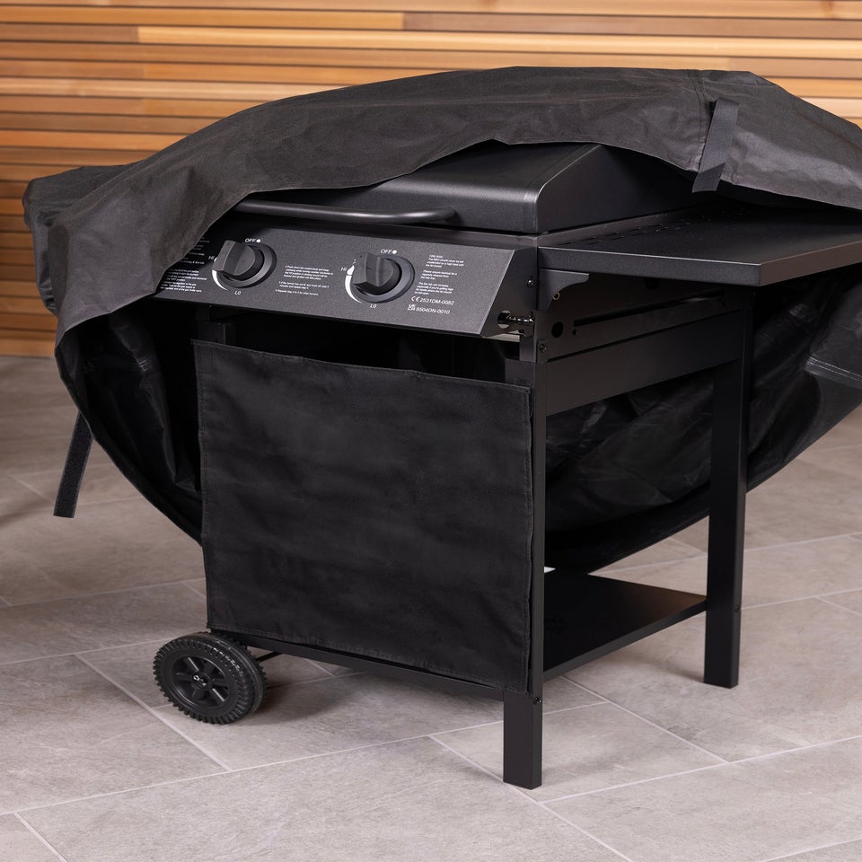 Charles Bentley Universal Gas Charcoal Premium BBQ Cover Polyester Canvas Small (2 Burner)