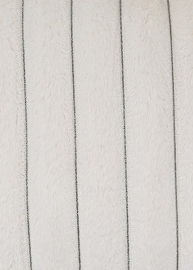 rucomfy Ribbed Faux Fur Slouchbag Ivory Beanbag