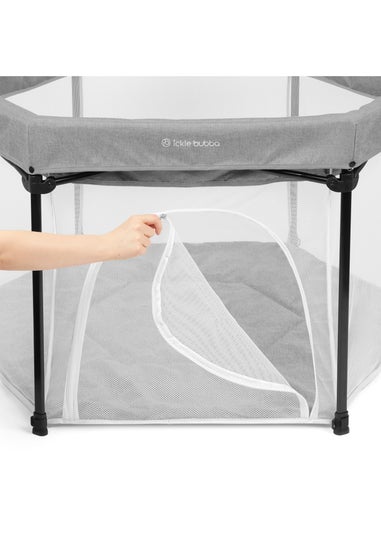 Ickle Bubba Grey Fiesta Pop Up Playpen Space