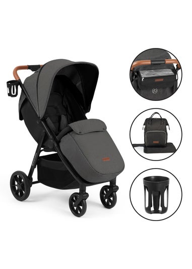 Ickle Bubba Charcoal Grey Stomp Stride Prime Stroller
