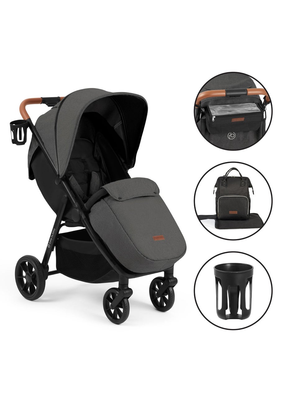 Ickle Bubba Charcoal Grey Stomp Stride Prime Stroller