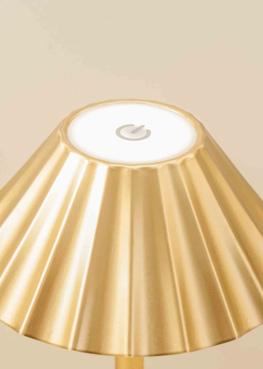 ValueLights Dimmable Gold Wall Light with Gold Shade Integrated LED