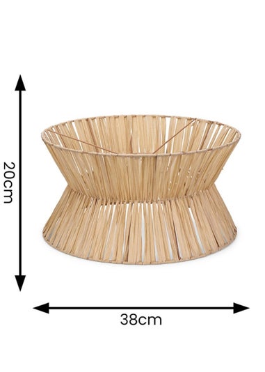 ValueLights Maddie Paper Natural Tapered Ceiling Pendant Shade (20cm x 38cm x 38cm)