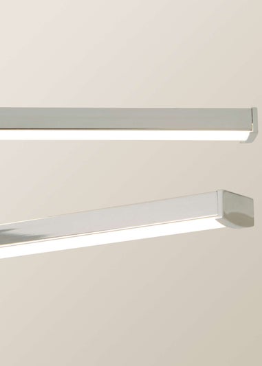 ValueLights Infinity Polished Silver Flush Light Integrated LED (10.5cm x 34cm x 37cm)