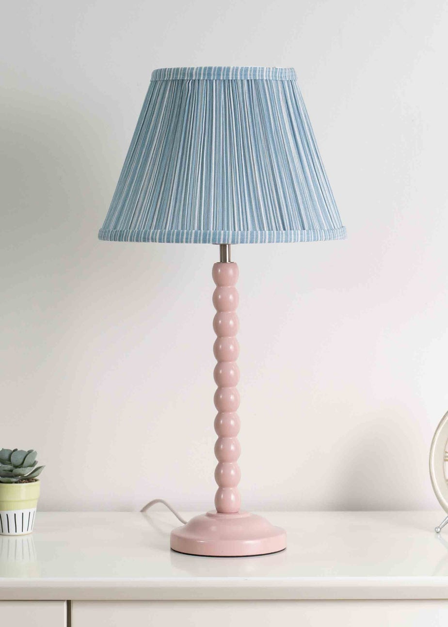 ValueLights Small Laurenne Fabric Blue Tapered Ceiling Pendant Shade (15cm x 27.5cm x 27.5cm)