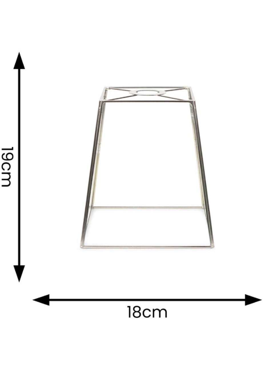 ValueLights Susie Glass Clear and Chrome Square Ceiling Pendant Shade