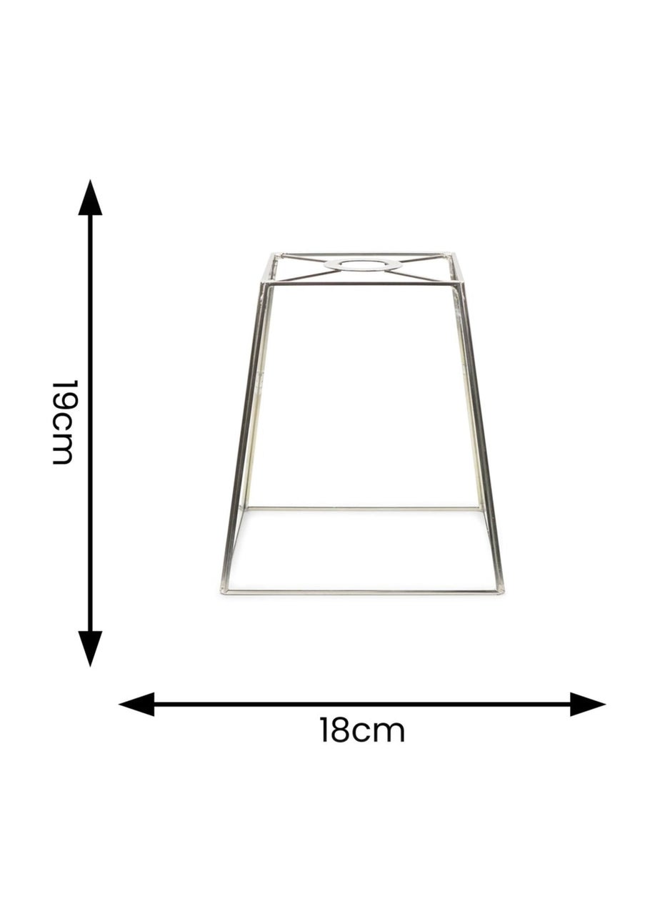 ValueLights Susie Glass Clear and Chrome Square Ceiling Pendant Shade