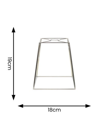 ValueLights Susie Glass Clear and Chrome Square Ceiling Pendant Shade