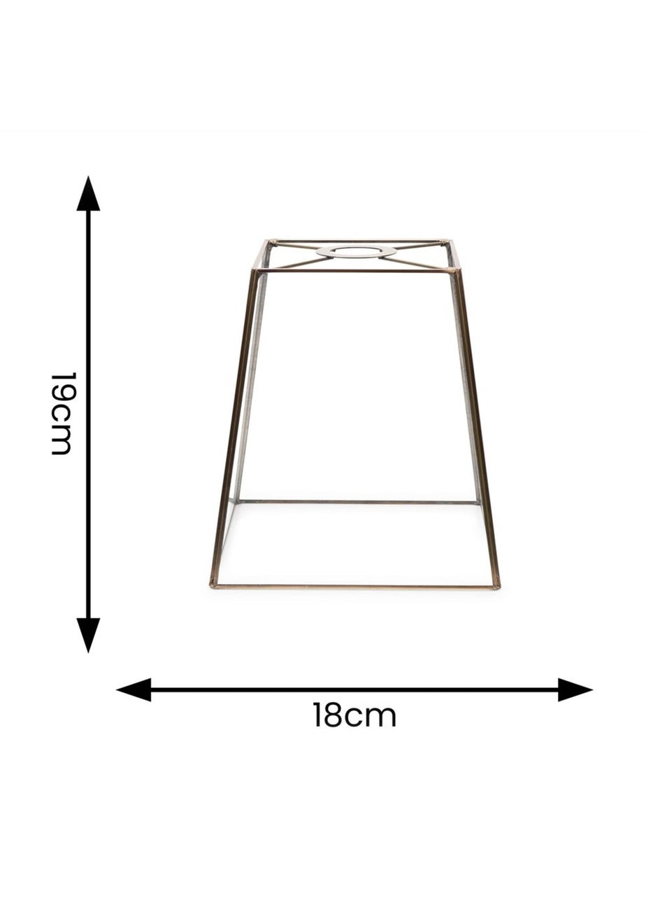 ValueLights Susie Glass Clear and Antique Brass Square Ceiling Pendant Shade