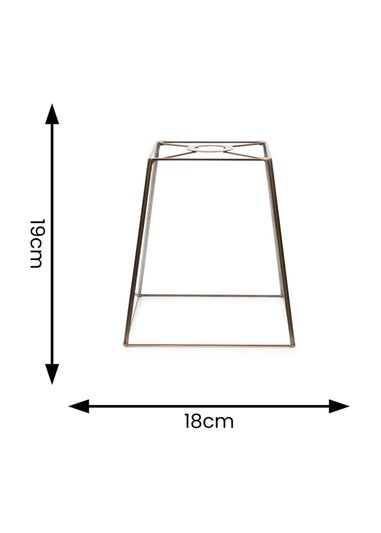 ValueLights Susie Glass Clear and Antique Brass Square Ceiling Pendant Shade